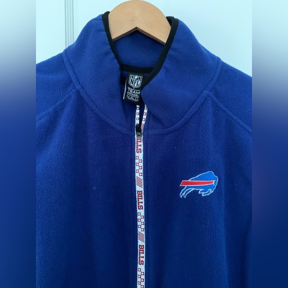 NFL Buffalo Bills Blue Fleece Vest Mens Size XL - Picture 2 of 12